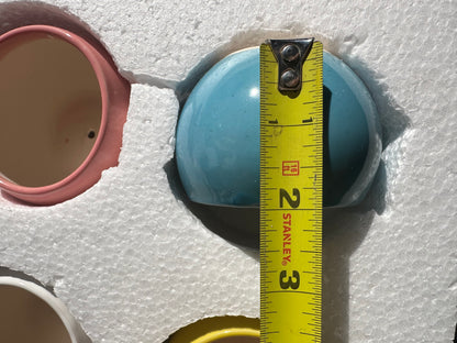 6-Piece Ceramic Flower Pot Set(only pots, excluding the plant)